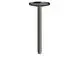 AXOR-HG-AXOR-One-Deckenanschluss-300-mm-fuer-Kopfbrause-280-1jet-Polished-Black-Chrome-48495330 gallery number 1
